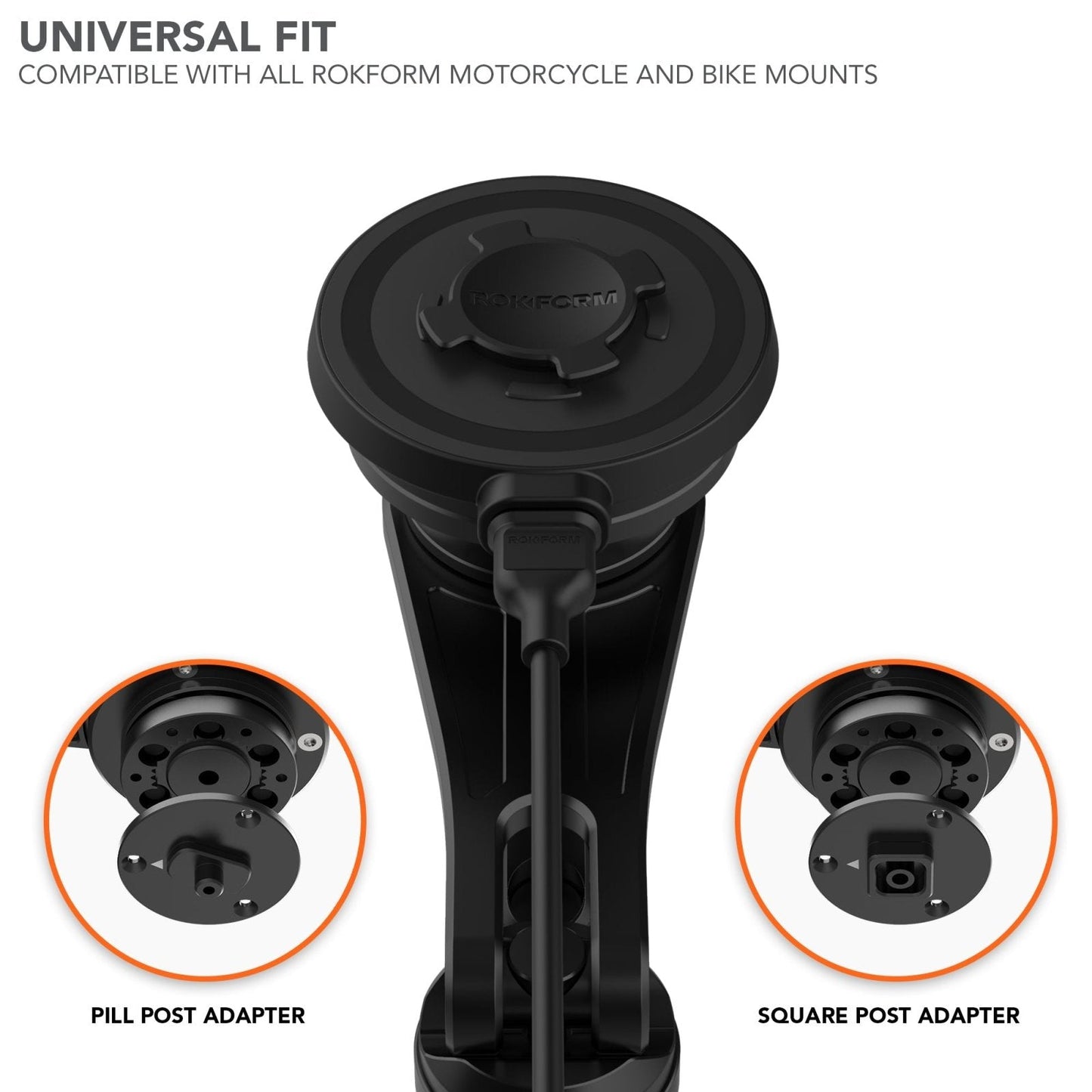 Motorcycle Mount Charging Head